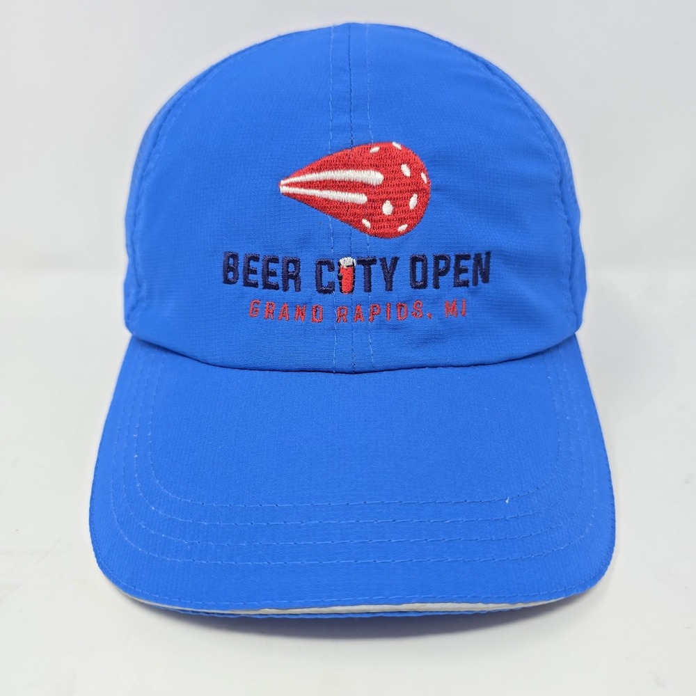 Hit Wear Beer City Open Grand Rapids MI Blue Performance Pickleball Hat OSFM